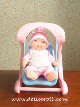 JC Toys/Berenguer - Lots to Love Babies - Mini Nursery PlaySet Swing - Poupée
